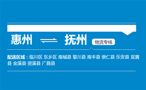 惠州到撫州物流專(zhuān)線(xiàn)